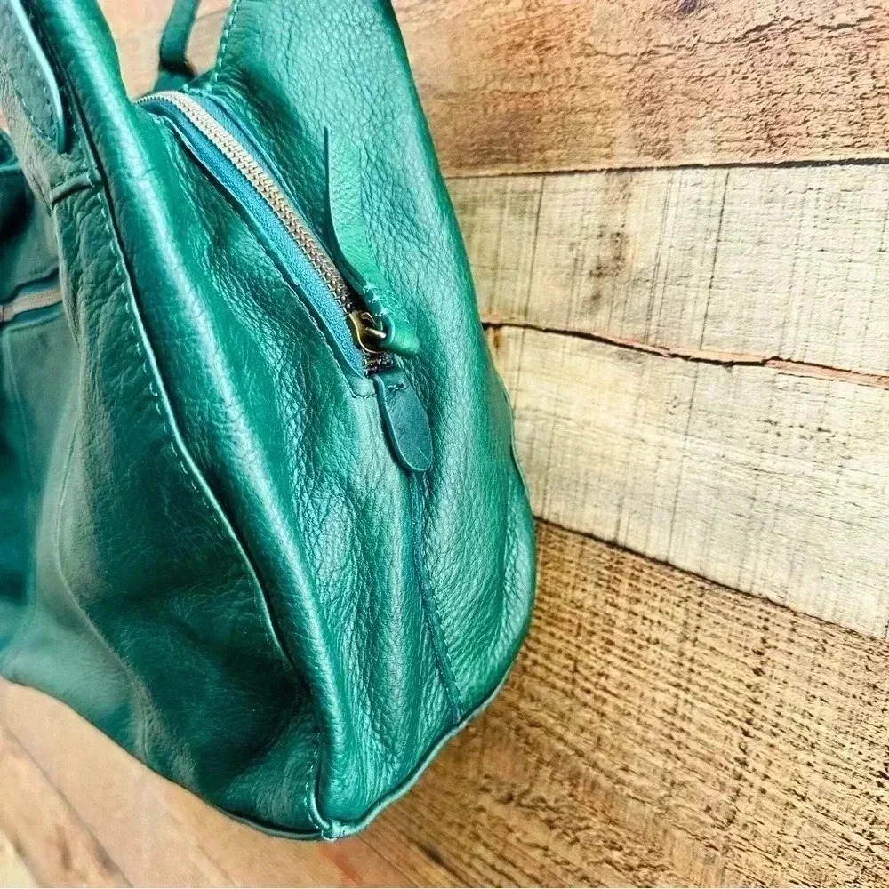 NWOT American Leather Co. Hunter Green Shoulder Bag - Picture 3 of 14